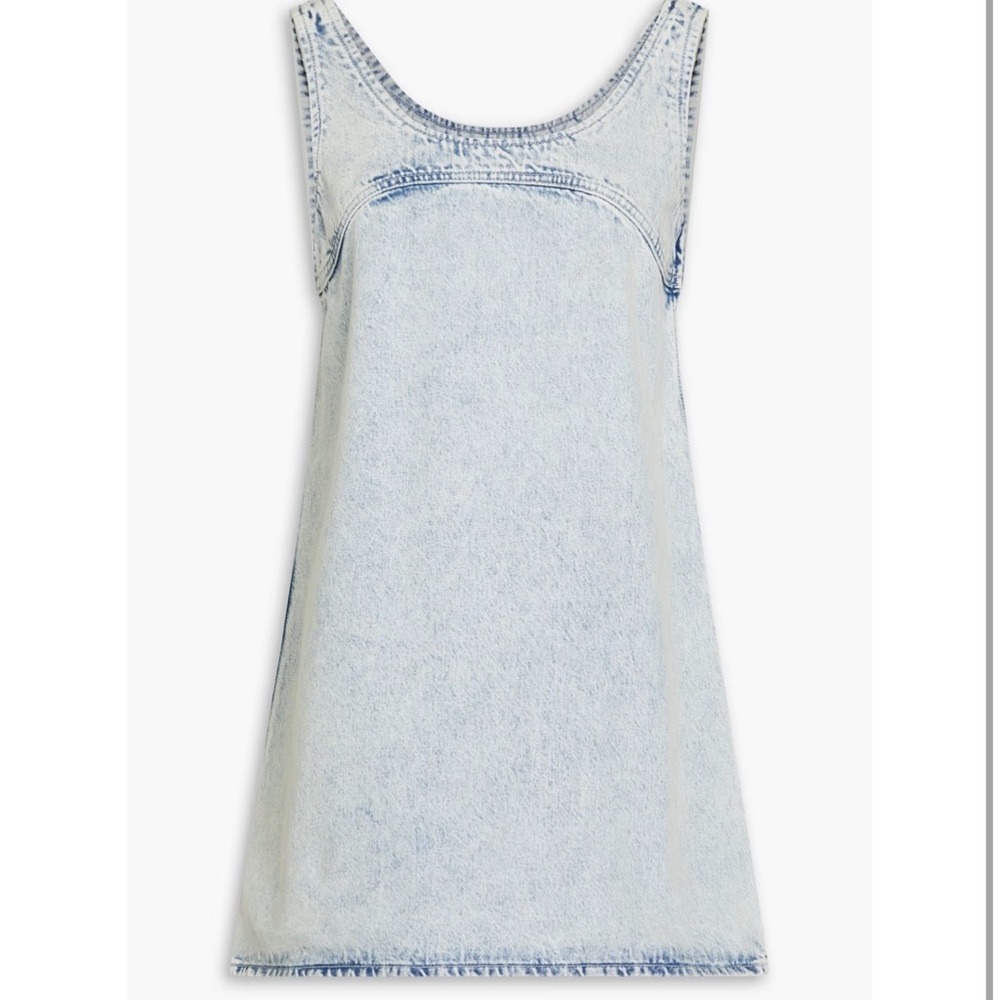 FRAME Micro Flare Denim Dress Size Small